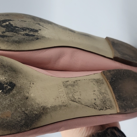 J Crew Pink, Black, and Gold Ballet Flats 7.5 leather - Picture 7 of 8